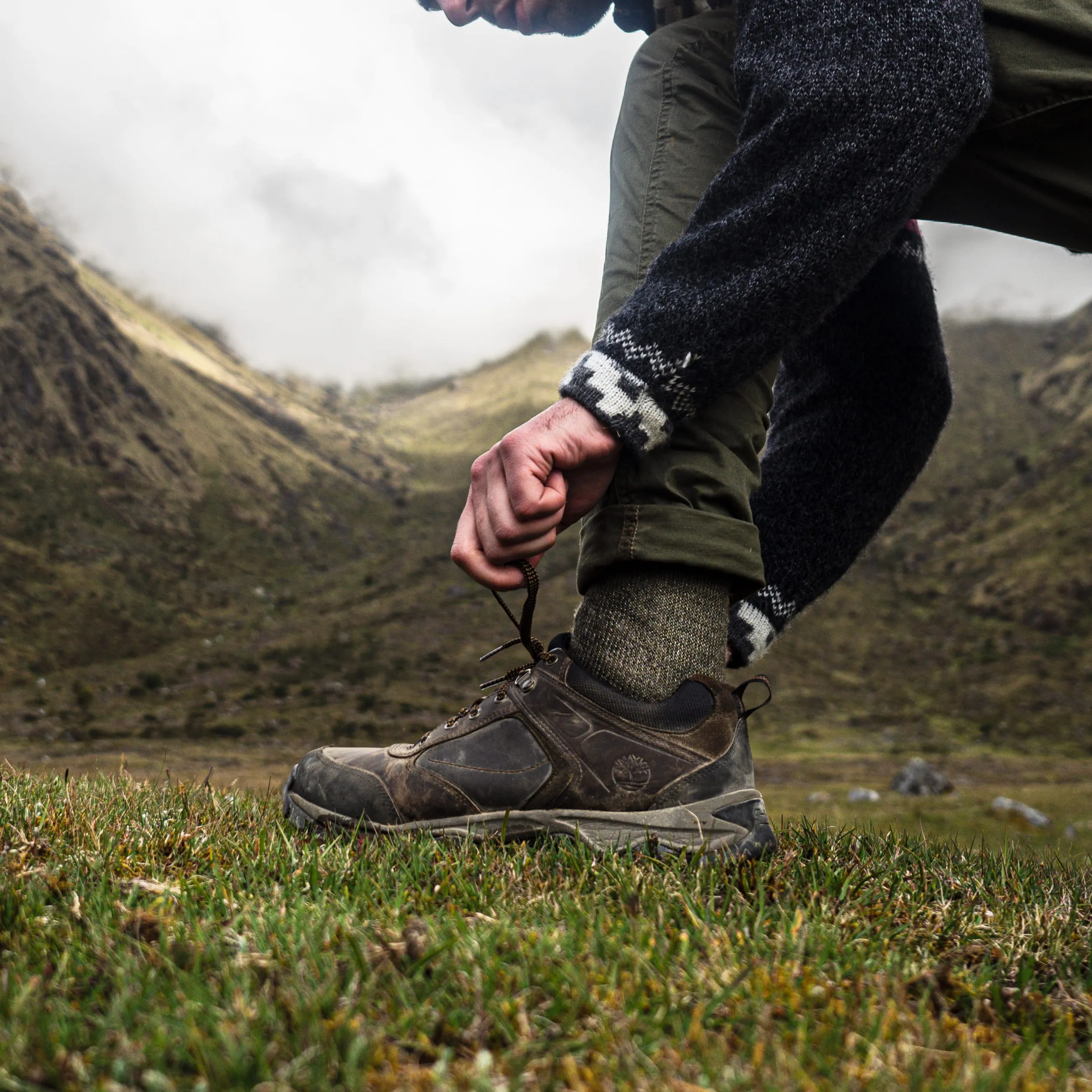 J.B. Field's "Thermal Backpacker" Acrylic & Merino Boot Sock (DOORCRASHER) sold by Great Sox product image thumbnail 4