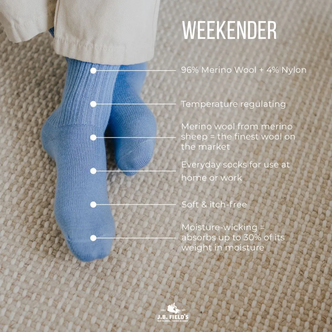J.B. Field's "Wool Weekender" 96% Merino Wool Socks (DOORCRASHER) sold by Great Sox product image thumbnail 5