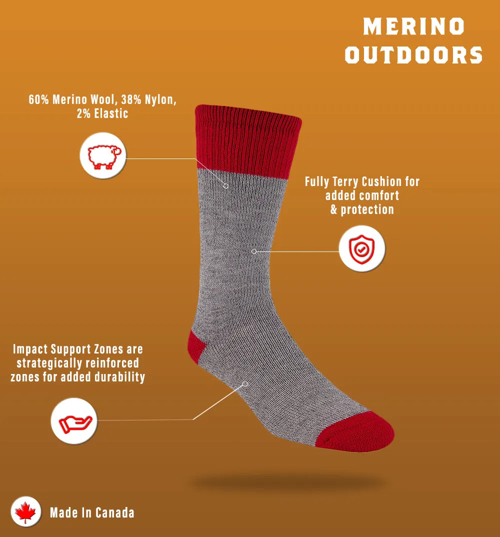 J.B. Field's Bootgear "Merino Outdoors" Thermal Boot Sock (DOORCRASHER) sold by Great Sox product image thumbnail 5