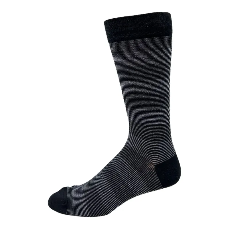 "Pin Stripe" Bamboo Socks by Key - Large sold by Great Sox