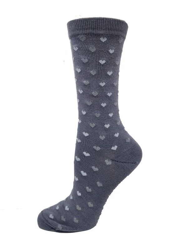 "Hearts" Bamboo Socks by Key - Medium sold by Great Sox