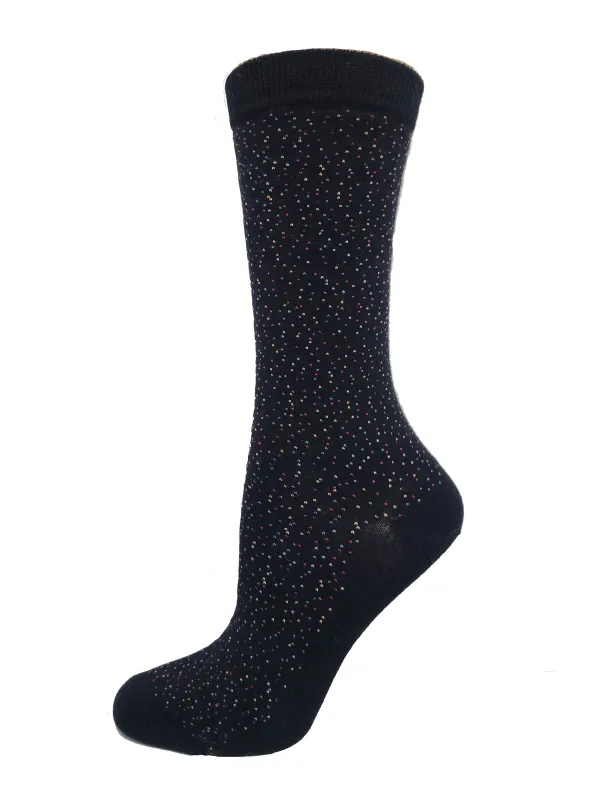 "Dashed Dot" Bamboo Socks by Key - Medium sold by Great Sox