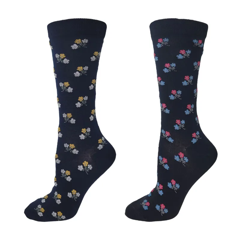 Bamboo Dress "Mini Flower" Diabetic Socks by Wellness - Medium sold by Great Sox