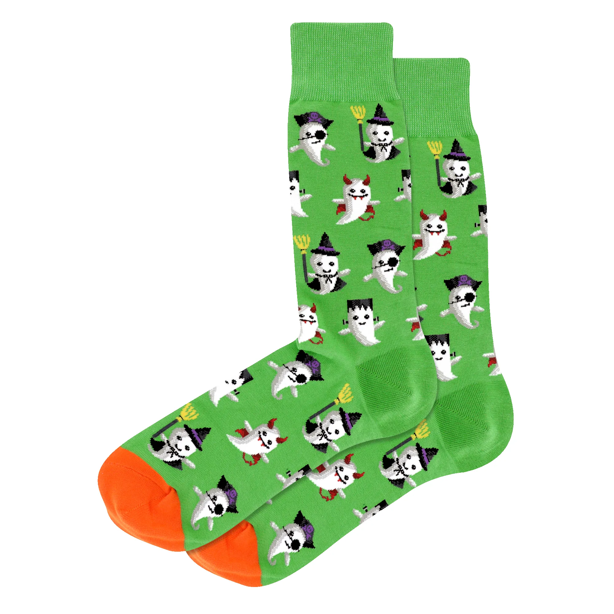 "Costume Ghosts" Cotton Crew Socks by Hot Sox sold by Great Sox product image thumbnail 2