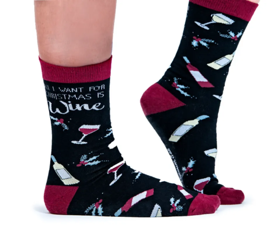 "Tannin Bomb" Cotton Crew Socks by Uptown Sox - Medium sold by Great Sox