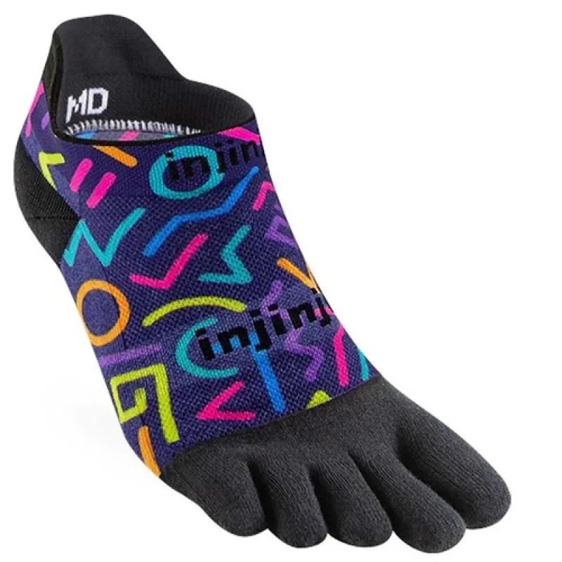 Retro Run Lightweight No Show Ankle Socks - by Injinji sold by Great Sox