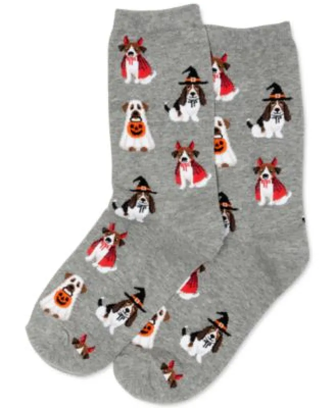 "Costume Dogs" Crew Socks by Hot Sox - Medium (CLEARANCE) sold by Great Sox