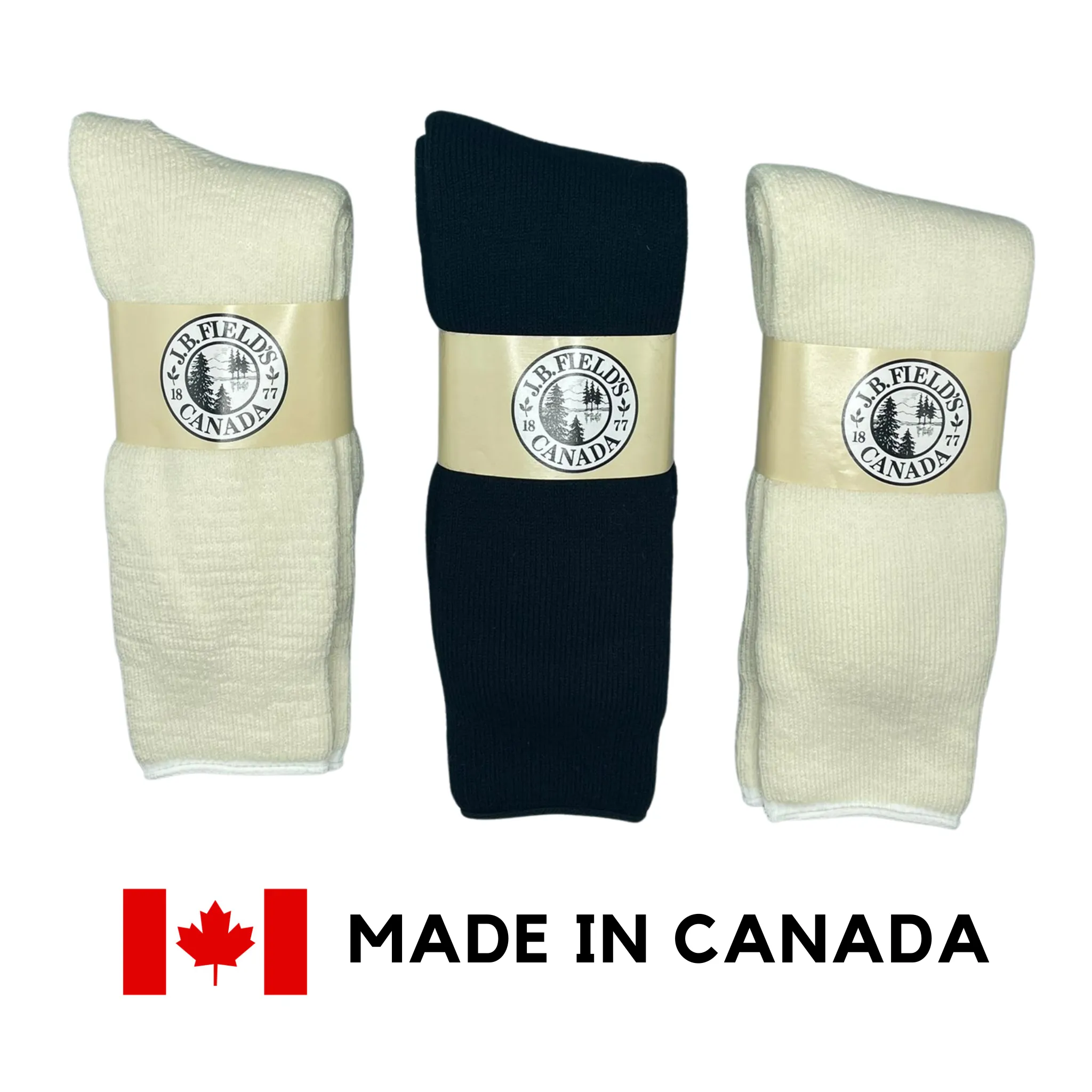 3 PAIR - J.B. Field's Icelandic "30 Below OTC" Merino Wool Thermal Socks (SLIGHTLY IMPERFECT) sold by Great Sox product image thumbnail 2