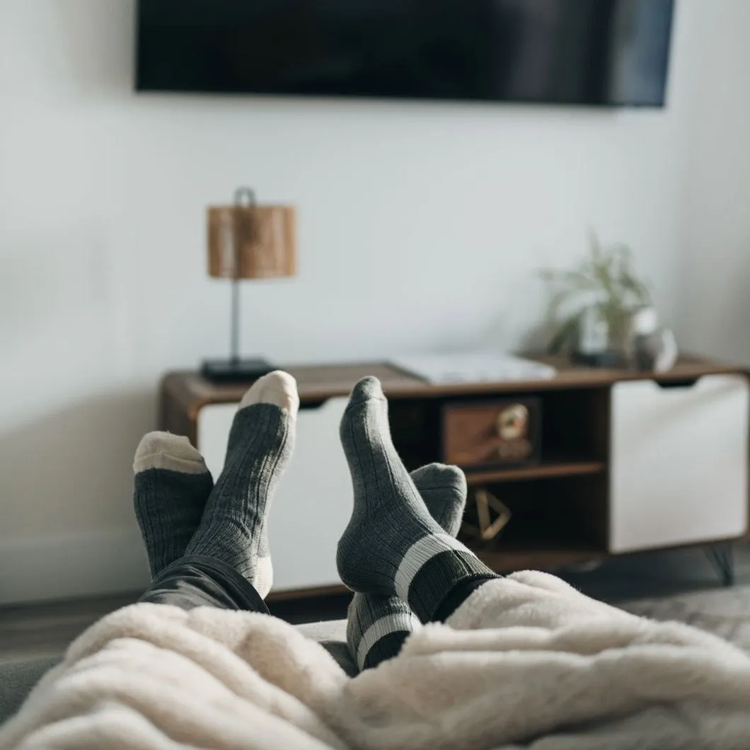 J.B. Field's Women's Muted Striped Merino Wool & Cashmere Socks (MEDIUM) sold by Great Sox product image thumbnail 5