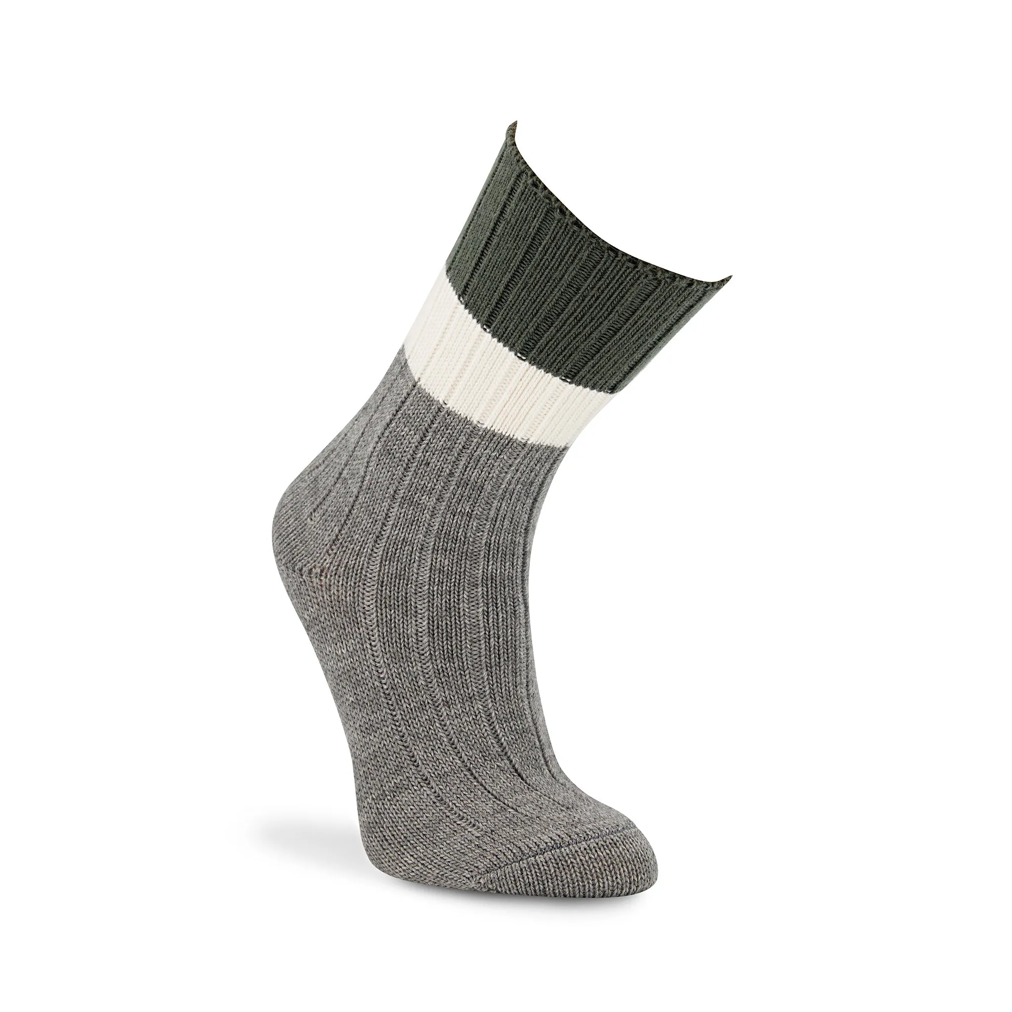 J.B. Field's Women's Muted Striped Merino Wool & Cashmere Socks (MEDIUM) sold by Great Sox product image thumbnail 2