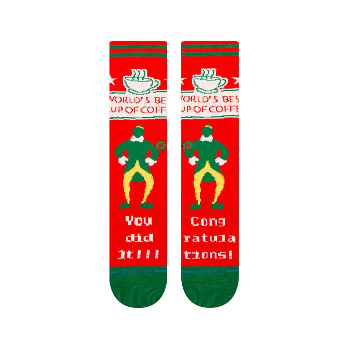 Elf x Stance "Worlds Best" Combed Cotton Blend Crew Socks sold by Great Sox product image thumbnail 2