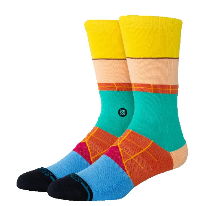 Hey Arnold! x Stance Combed Cotton Blend Crew Socks sold by Great Sox