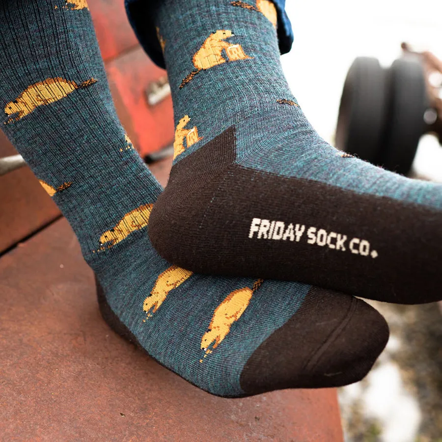 "Beaver" 70% Merino Wool Socks by Friday Sock Co - Large sold by Great Sox product image thumbnail 2