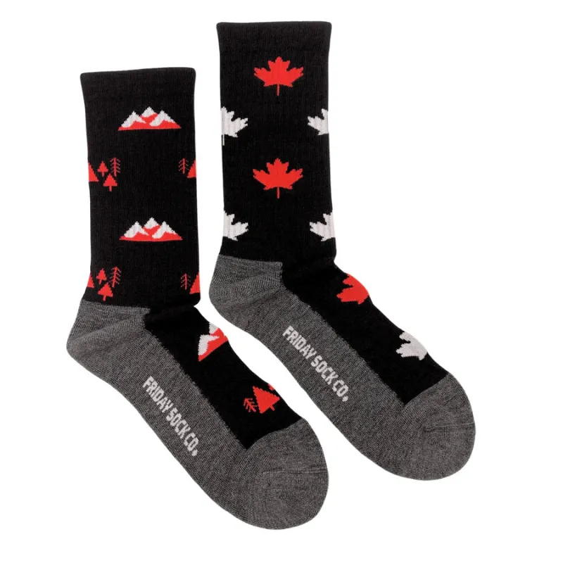 "Canada" 70% Merino Wool Socks by Friday Sox Co sold by Great Sox