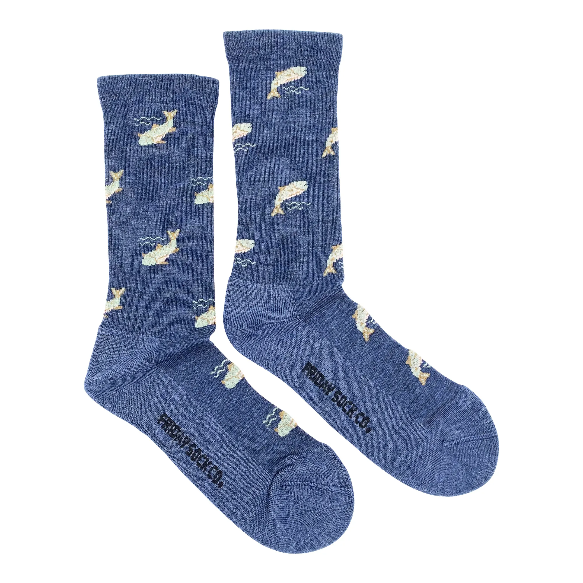 "Fish" 70% Merino Wool Socks by Friday Sock Co - Large sold by Great Sox