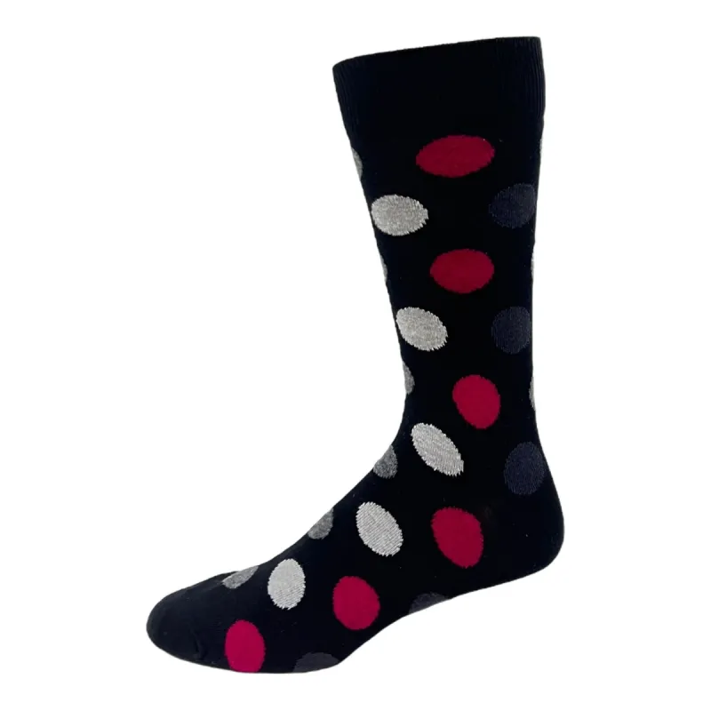 "Big Dot" Cotton Socks by Key - Large sold by Great Sox