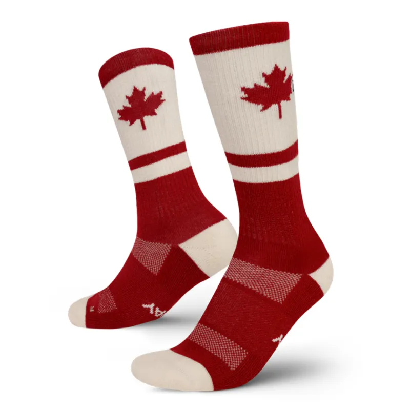 "Canuck" Merino Crew Running Socks by Outway sold by Great Sox