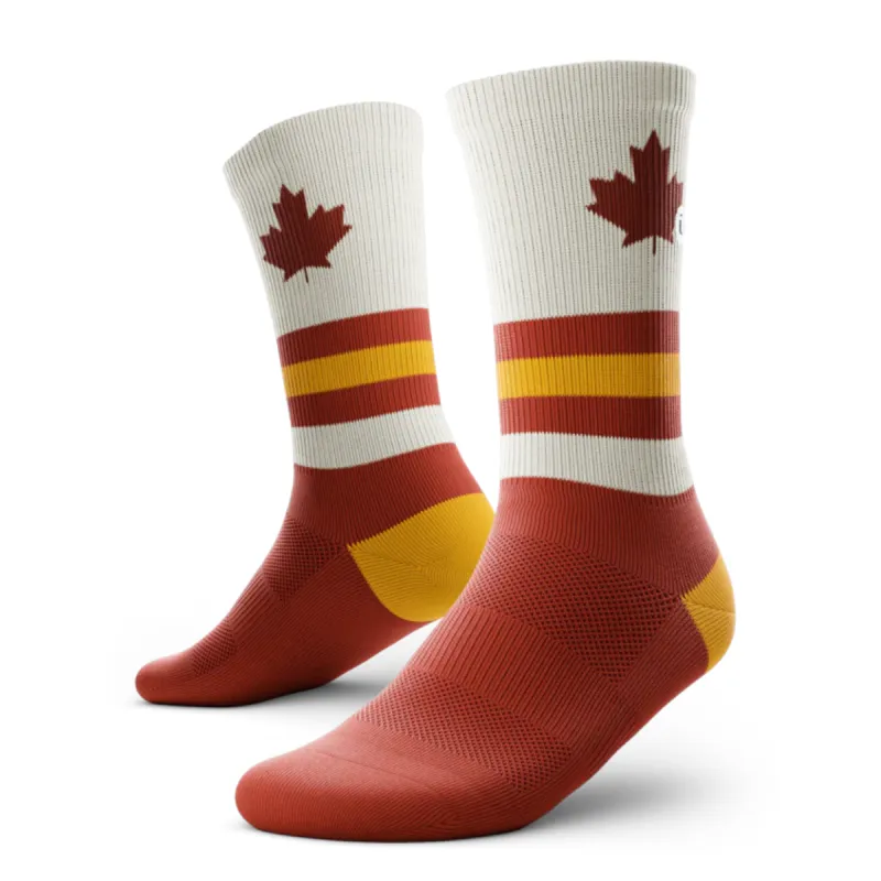 "Retro Canada" Performance Crew Running Socks by Outway sold by Great Sox