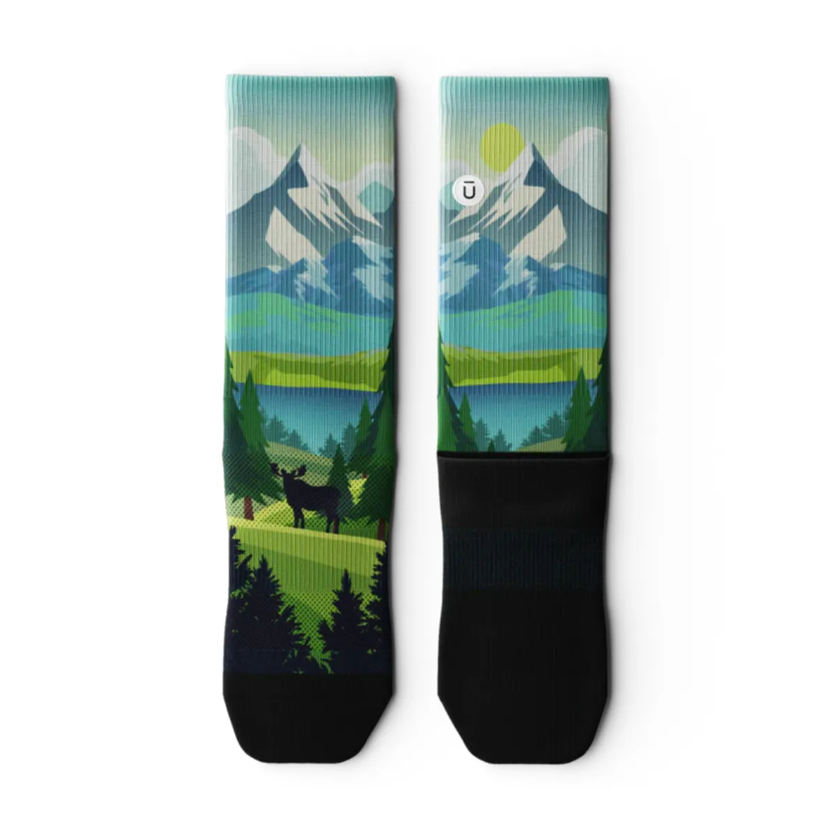 "Wilderness" Performance Crew Running Socks by Outway sold by Great Sox product image thumbnail 2