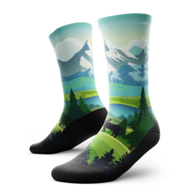 "Wilderness" Performance Crew Running Socks by Outway sold by Great Sox