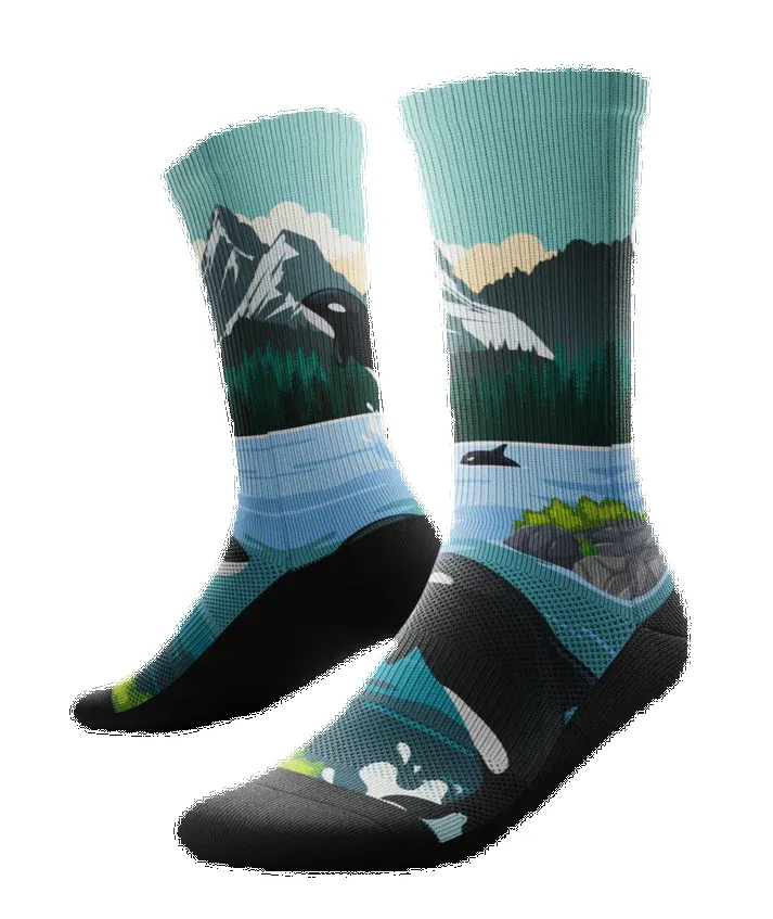 "Vancouver" Performance Crew Running Socks by Outway sold by Great Sox