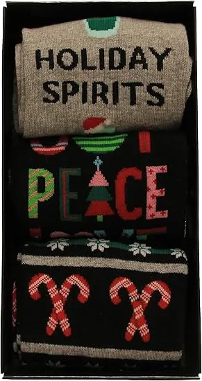 "Holiday Gift Box" 3pair women's crew socks by Hot sox sold by Great Sox product image thumbnail 2