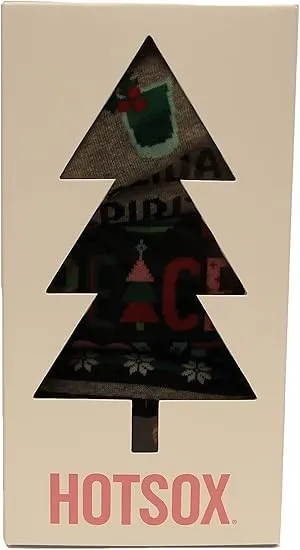 "Holiday Gift Box" 3pair Men's crew socks by Hot sox sold by Great Sox