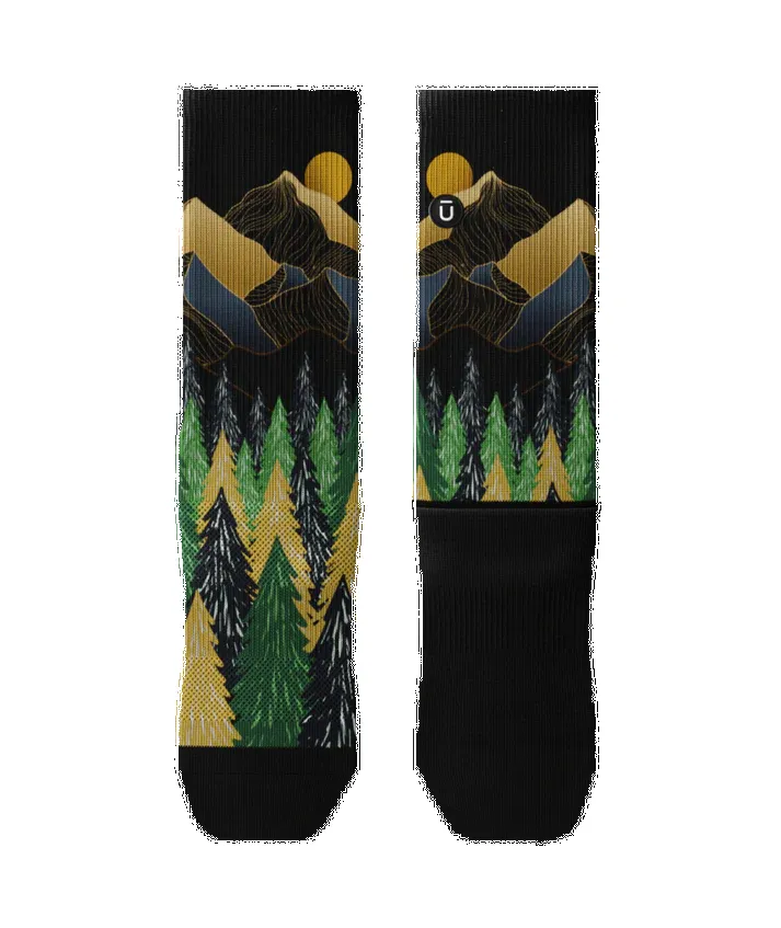 "Golden Grove" Performance Crew Running Socks by Outway sold by Great Sox product image thumbnail 2
