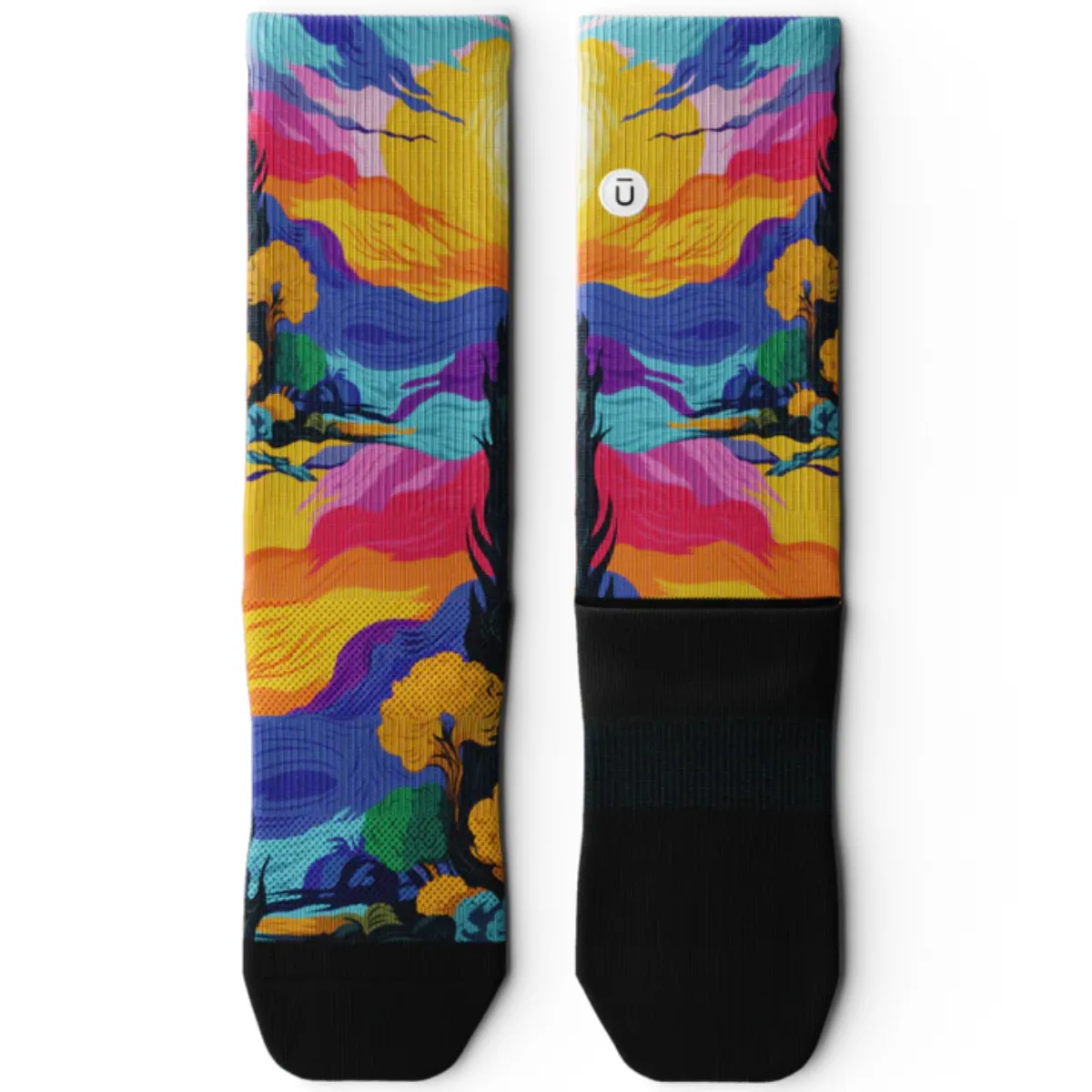 "Dreamscape" Performance Crew Running Socks by Outway sold by Great Sox product image thumbnail 2