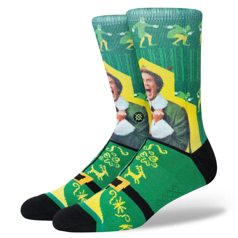 Elf x Stance "I Know Him" Crew Socks sold by Great Sox