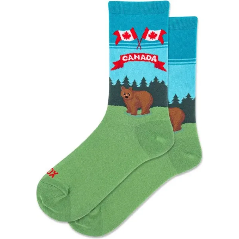 "Canada" Crew Socks by Hot Sox sold by Great Sox