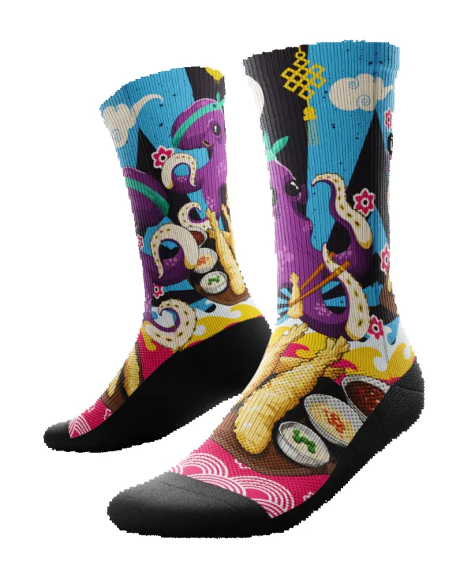 "Octo-Chef" Performance Crew Running Socks by Outway sold by Great Sox