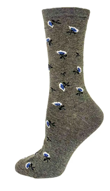 "Floral Pattern" cotton Socks by Key - Medium sold by Great Sox
