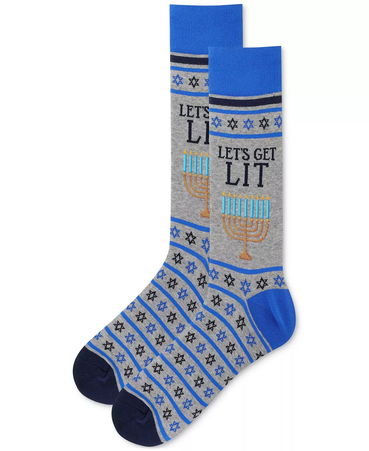 "Let's Get Lit" Cotton Crew Socks by Hot Sox sold by Great Sox product image thumbnail 2