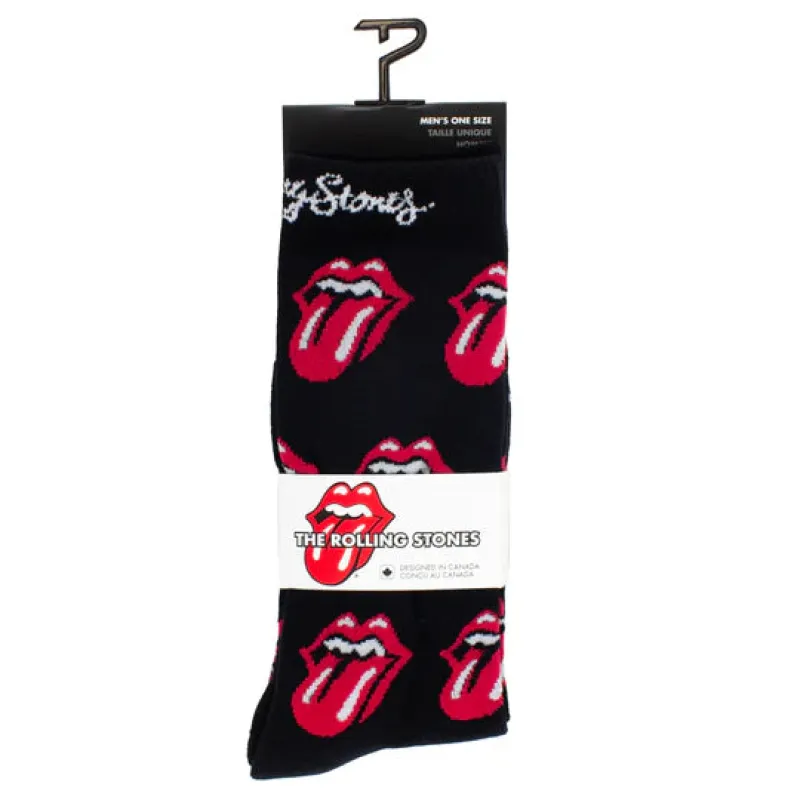 Perri's "Rolling Stones Red Tongues" Socks - Large sold by Great Sox