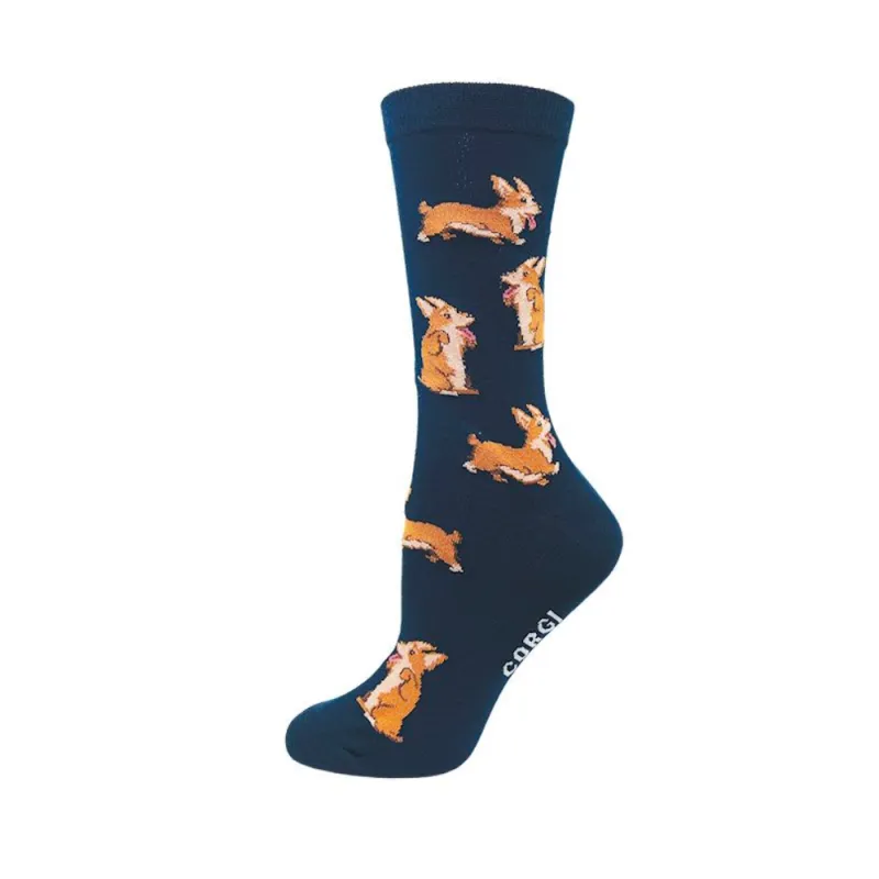 "Corgi" Cotton Socks by Crazy Toes made by Great Sox