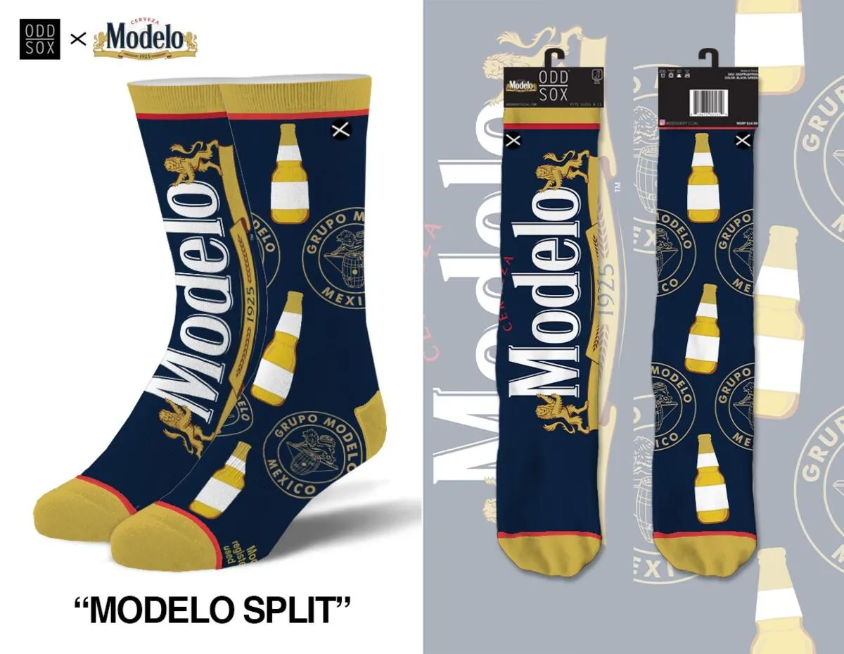 "Modelo" Combed Cotton Crew Socks by ODD Sox - mens sold by Great Sox