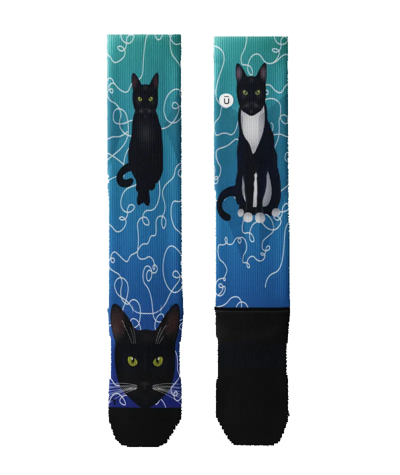 "Kitten Around" Knee High Compression Socks by Outway sold by Great Sox product image thumbnail 2