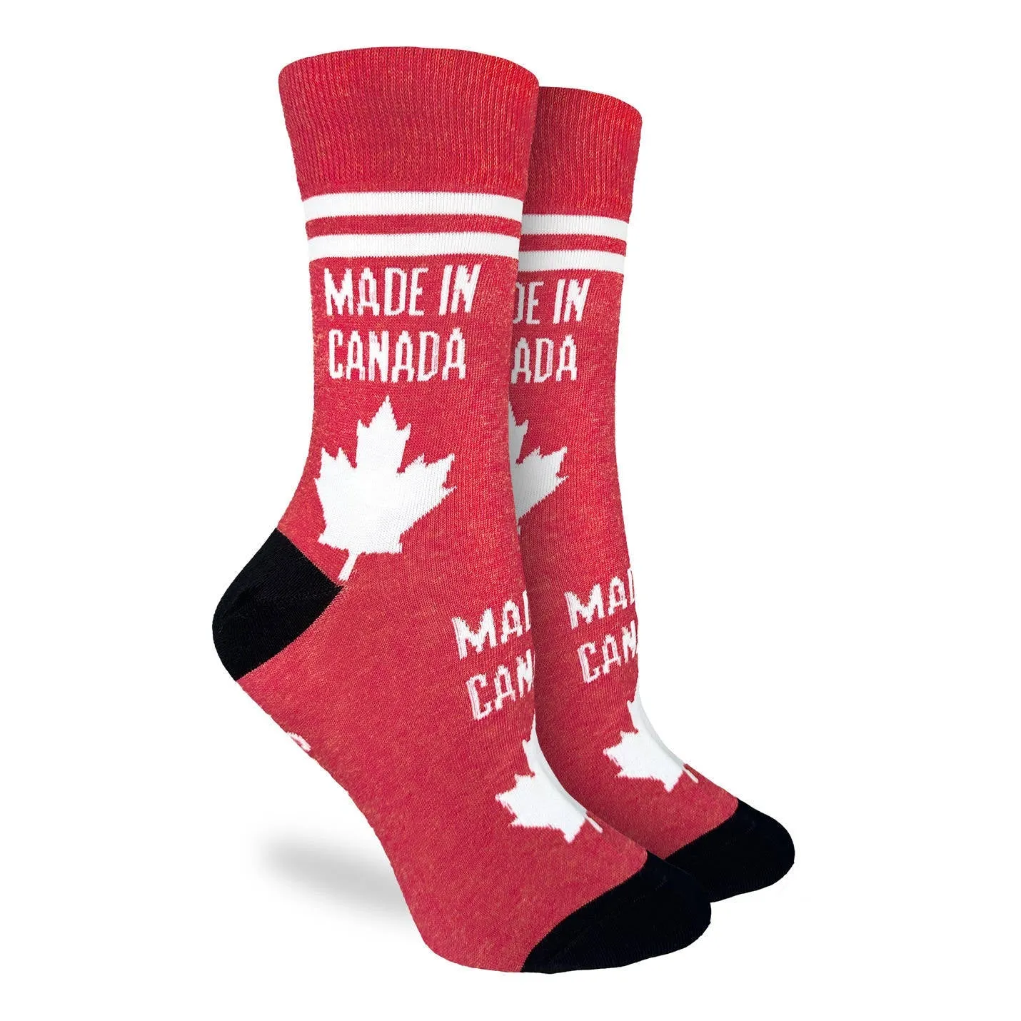 "Made In Canada" Cotton Crew Socks by Good Luck Sock sold by Great Sox product image thumbnail 2