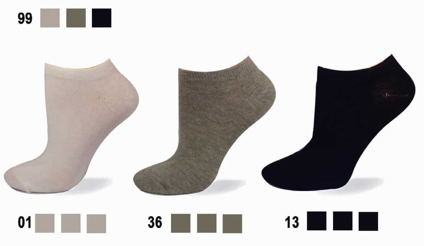 Key's (1411) "Sport Ped 3PK Plain Thin" COTTON Sock - Women's sold by Great Sox