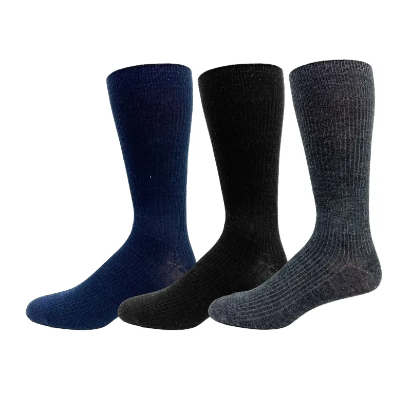 Key's (3515/4515) "Merino Wool Non-Elastic- Ribbed" Crew Dress Sock sold by Great Sox