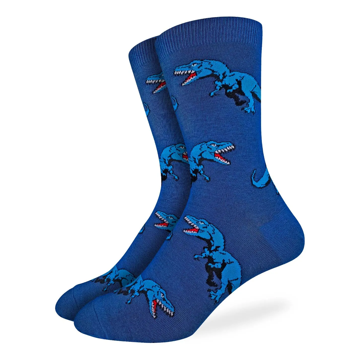 "Tyrannosaurus Rex" Cotton Crew Socks by Good Luck Sock -Large sold by Great Sox