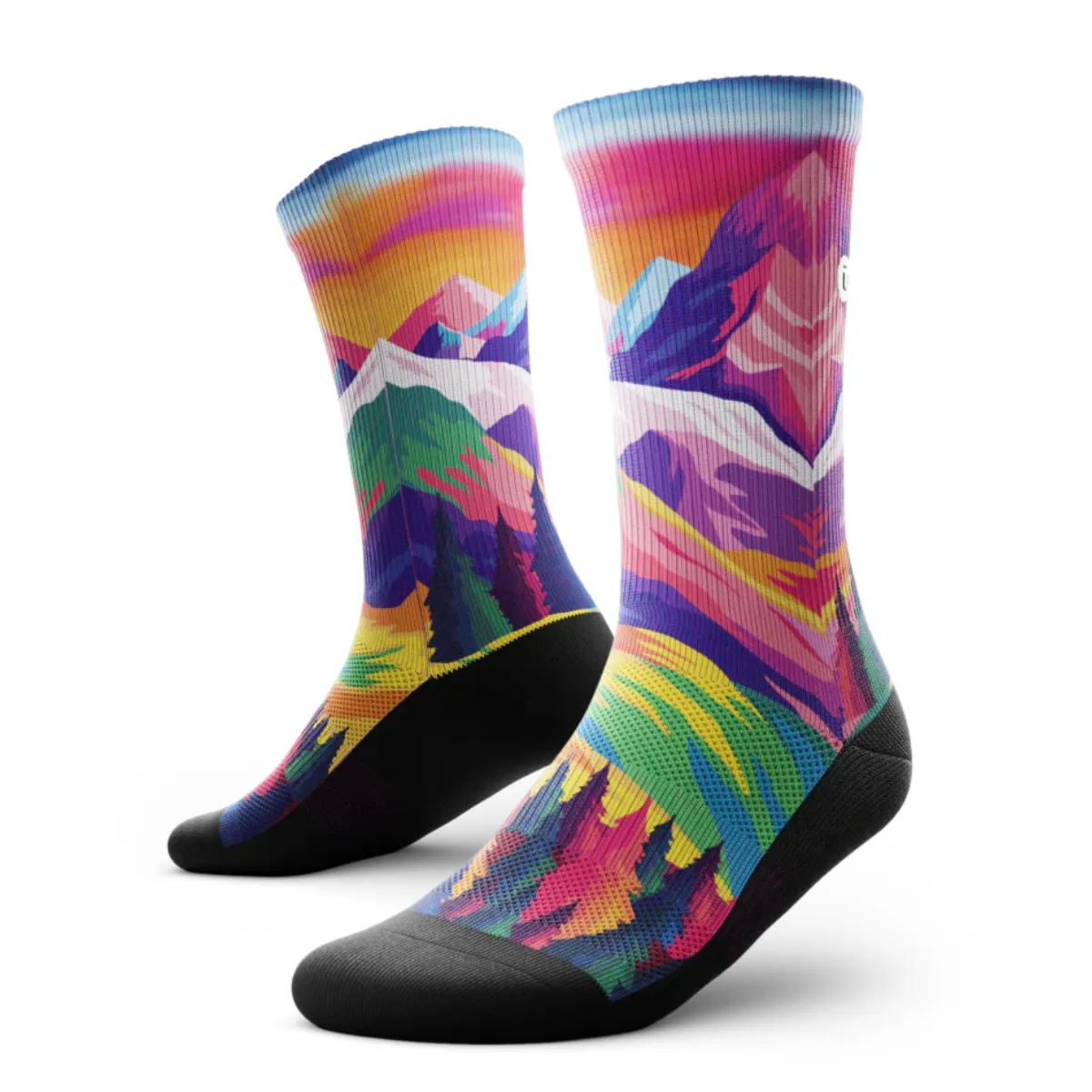 "Nature Trip” Performance Crew Running Socks by Outway sold by Great Sox