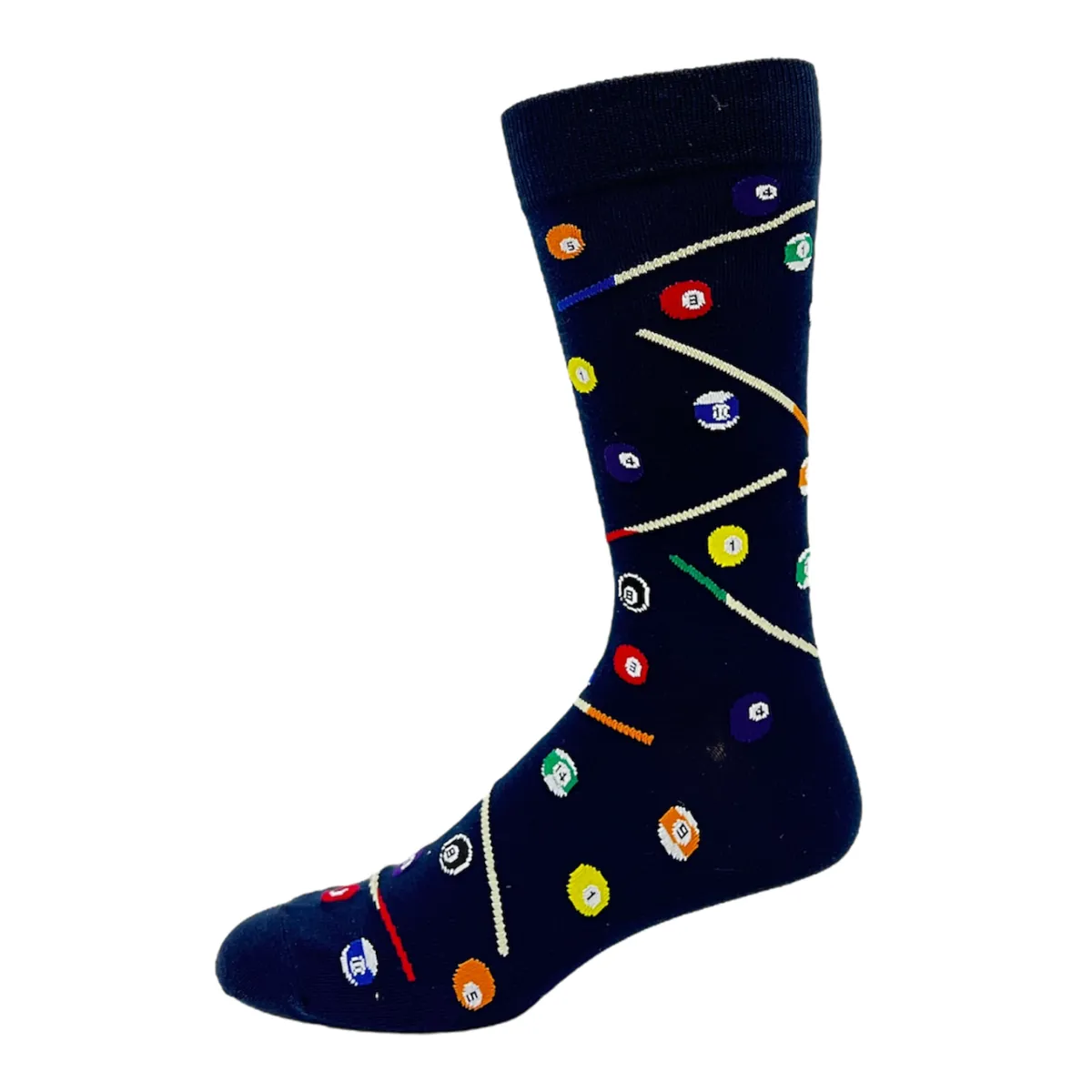 "Billiards " Cotton Socks by Crazy Toes - Large sold by Great Sox