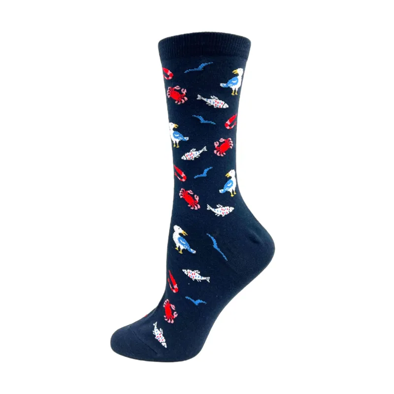 "Marine" cotton Socks by Key - Medium made by Great Sox