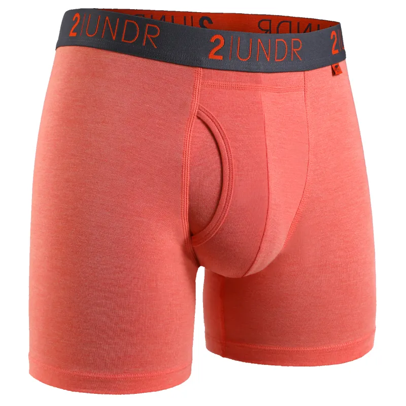 2UNDR Swing Shift 6" Boxer Brief - Coral made by Great Sox