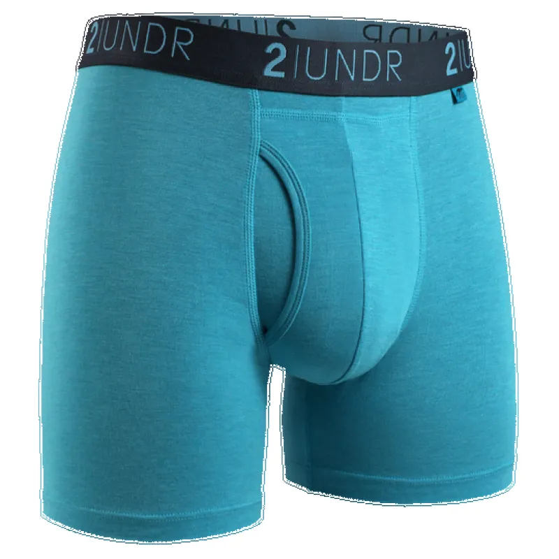 2UNDR Day Shift 6" Boxer Brief - Turquoise made by Great Sox
