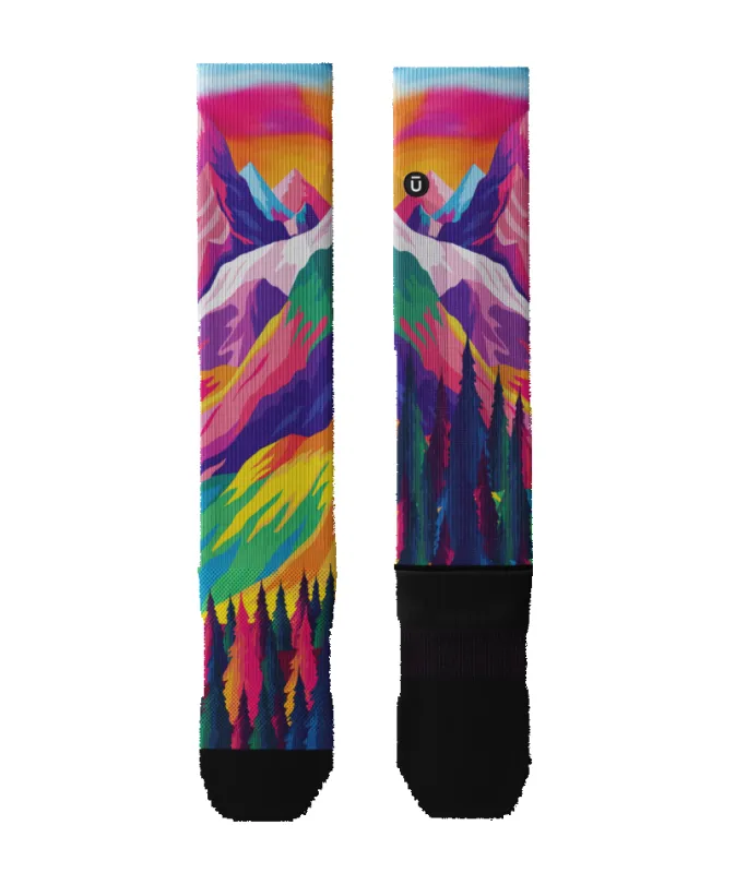 "Nature Trip" Knee High Compression Socks by Outway (20-25 mmHg) made by Great Sox