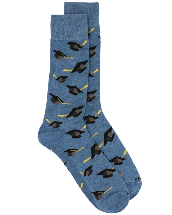 "Graduation Cap" Bamboo Crew Socks by Me Moí sold by Great Sox product image thumbnail 3