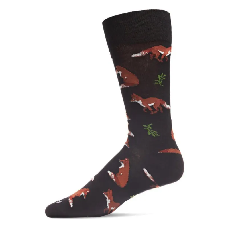 "Fantastic Foxes" Bamboo Crew Socks by Me Moí made by MeMoi